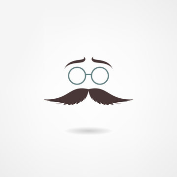 Man mustache icon