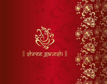 Ganesha, Diwali greetings card, royal Rajasthan, India	