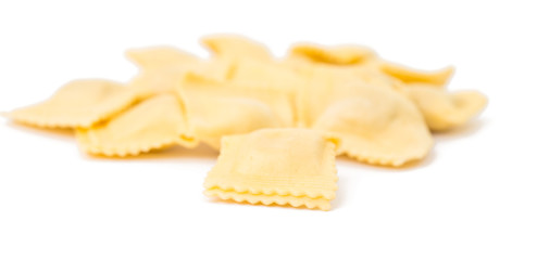Ravioli pasta isolated