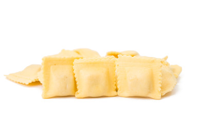 Ravioli pasta isolated