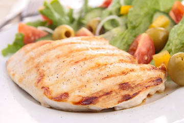 chicken breast and vegetable
