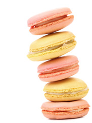 Stack of macaron cakes.