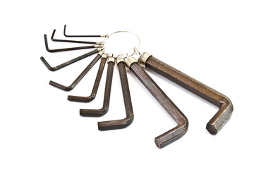 Hexagon on a white background