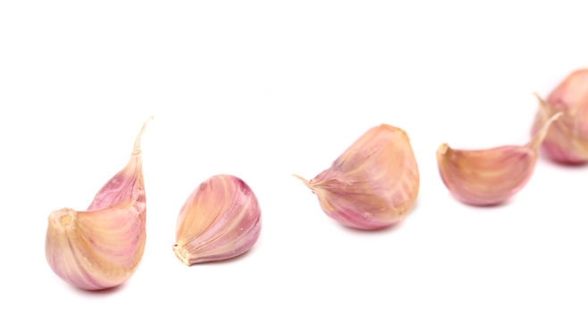 Cloves of garlic.