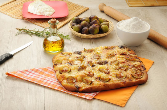 Focaccia fichi e gorgonzola