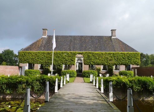 Verhildersum castle in Leens in Groningen