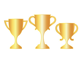 Vector golden cup