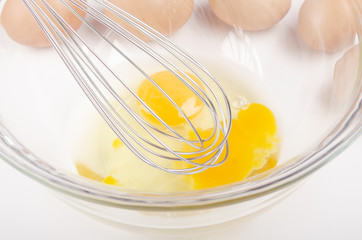 egg white and yolk