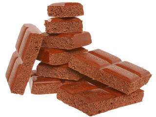 Heap bubble chocolate isolated