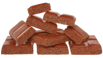 Heap bubble chocolate isolated