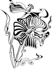 Abstract flower, element for design, vector illustration