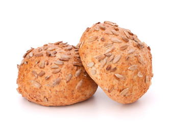 Two sandwich bun with sunflower seeds