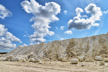 Limestone quarry in Faxe, Denmark