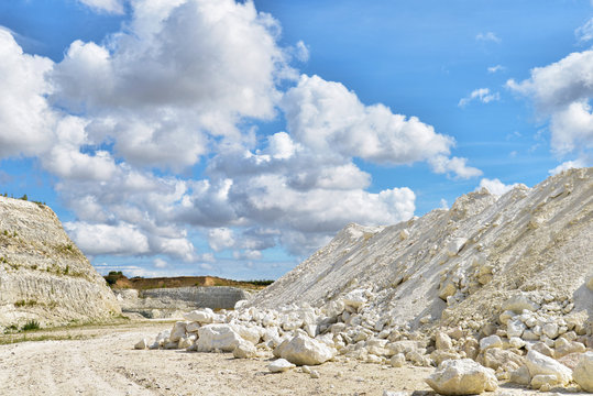 Limestone quarry in Faxe, Denmark