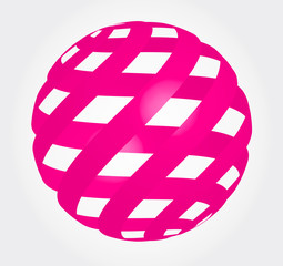abstract globe - 3d sphere