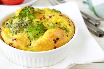 casserole with broccoli and cheese