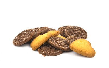 Gingerbread heart isolated