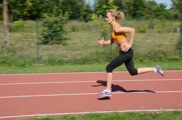 Fototapeta premium Female runner