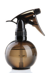 Hairdresser water sprayer container, isolated on white