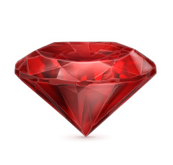 Fototapeta na wymiar Ruby red icon