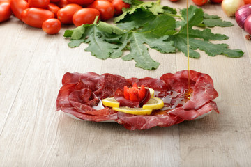 Piatto di bresaola