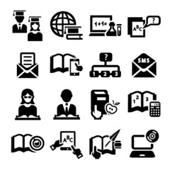 education vector  icons