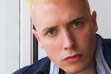 Portrait in Short Plane of Young Man