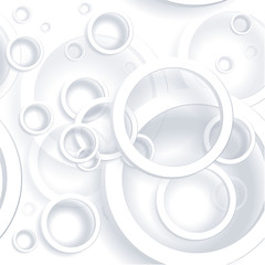 Seamless paper rings geometrical vector pattern.