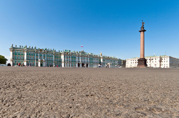 Palace Square and  Winter Palace, Saint Petersburg, Russia