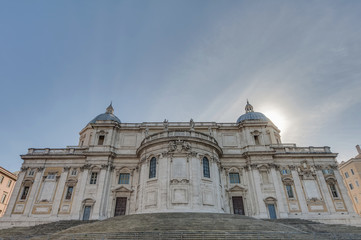 The Papal Basilica of Saint Mary Major in Rome, Italy.