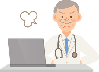 高齢　医者　PC