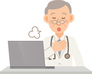 高齢　医者　PC