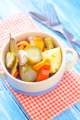 marinated vegetables