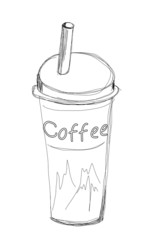 Sketching Coffee vector file