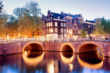 Lights of Amsterdam - obrazy, fototapety, plakaty