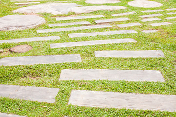 Stone path in the park