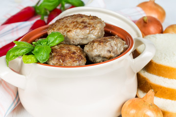Fried meat cutlets