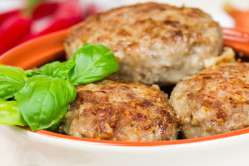 Fried meat cutlets