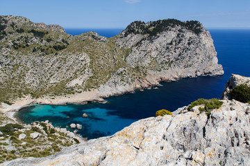Fototapeta na wymiar Blick auf die Cala Figuera, Mallorca