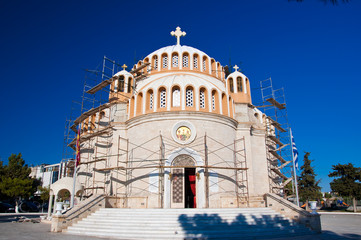 Obraz premium The church of St. Constantine and Helen. Glyfada, Greece.