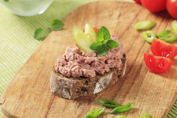Bread and meat spread