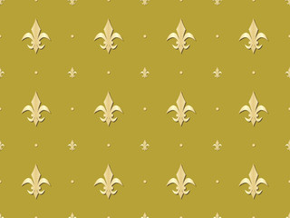 abstract seamless pattern with royal lilies