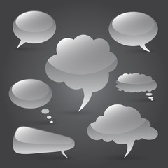 Speech Bubbles, Vector illustration.