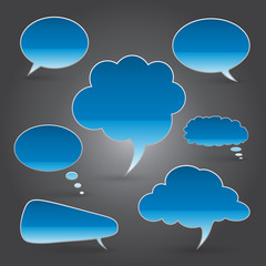 Speech Bubbles, Vector illustration.