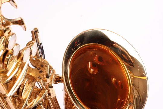 Teil eines Saxofons