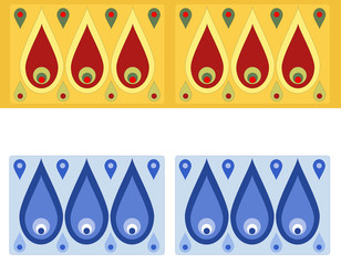Russian simple pattern vector