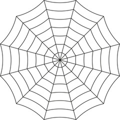 Obraz premium Spider web on a white background vector
