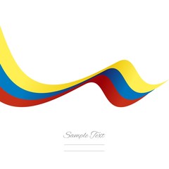 Abstract Venezuelan ribbon vector