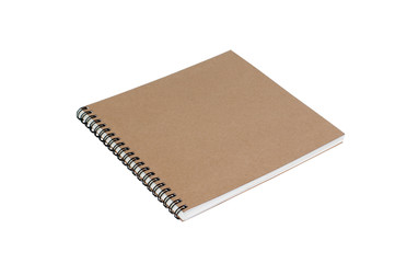 sketchbook in isolated background