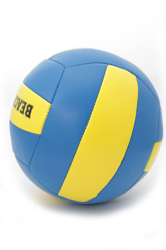 Blue And Yellow Beach Ball